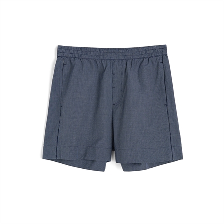 Aiayu Casual Shorts Check Navy Check